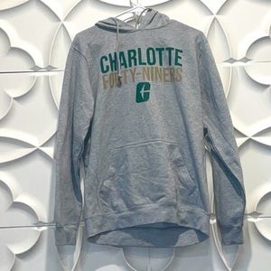 NEW Charlotte 49ers grey hoodie sweatshirt youth xl. Kk